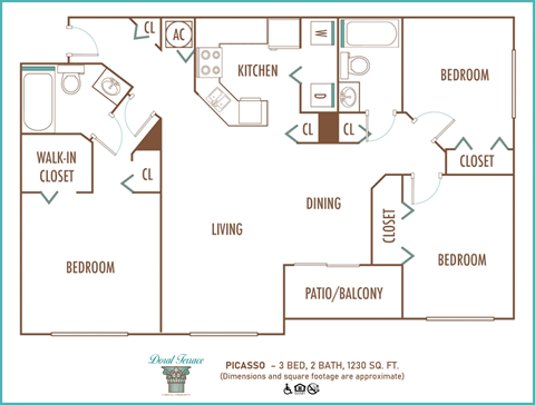 3 BED 2 BATH - PICASSO - DORAL TERRACE